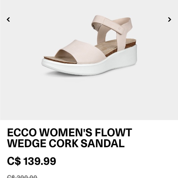 Ecco corksphere sandals EU 39 or US 8.5 - Picture 3 of 11